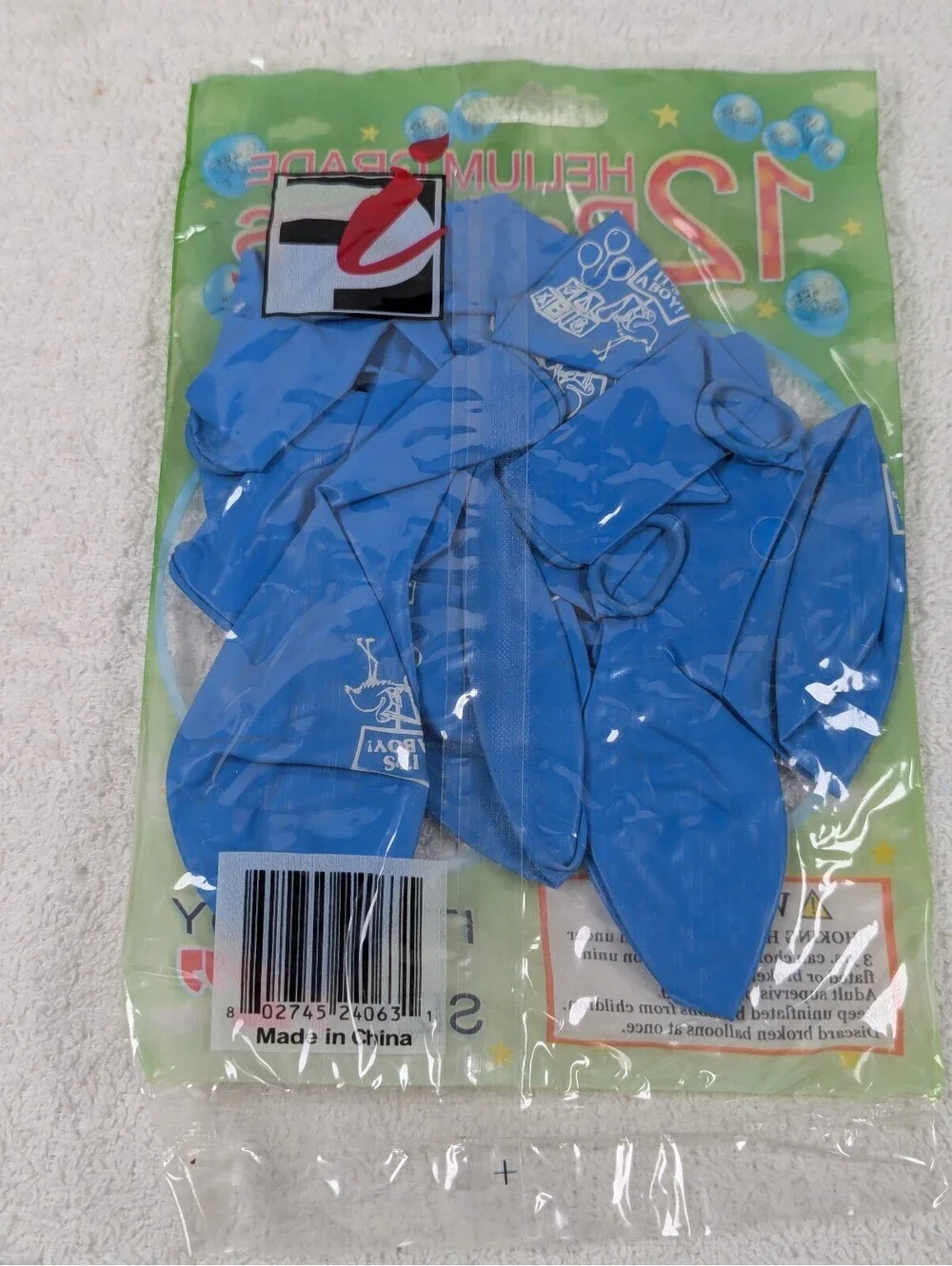 12 inch - Blue Balloons - Its a Boy! - Party Helium Balloons - 144 Pack